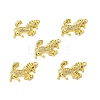 Brass Micro Pave Clear Cubic Zirconia Connector Charms KK-E068-VB020-4