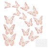 SUPERFINDINGS 4 Set 3D Butterfly Paper Mirror Wall Stickers DIY-FH0002-96-1