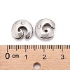 Letter Slider Beads for Watch Band Bracelet Making X-ALRI-O012-G-NR-3