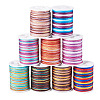 9 Rolls 9 Colors Segment Dyed Polyester Thread NWIR-TA0001-37B-1