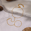 304 Stainless Steel Pave Clear Cubic Zirconia 3 Flat Round Cable Chain Ring Bracelets JC5621-3