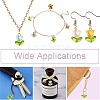 90Pcs 9 Colors Acrylic Lampwork Pendants PALLOY-CJ00048-7