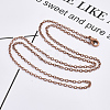 Brass Cable Chains Necklace Making MAK-N029-01R-5