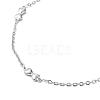 Non-Tarnish 304 Stainless Steel Bowknot Link Chain Necklace NJEW-K249-07P-2