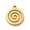 304 Stainless Steel Pendants STAS-O005-22G-1