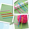 100Pcs Plastic Yarn Knitting Needles SENE-SP0001-01-7