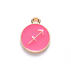 Alloy Enamel Pendants ENAM-S124-01B-03F-2