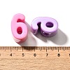 UV Plating Opaque Acrylic Beads SACR-Z007-02G-3