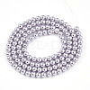 Baking Paint Pearlized Glass Pearl Bead Strands HY-N002-3mm-A04-3