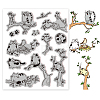 Rubber Clear Stamps DIY-WH0251-044-1