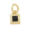 Brass Pave Cubic Zirconia Pendants KK-K368-13G-06-1