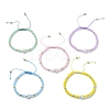 Natural & Dyed Malaysia Jade Braided Bead Bracelets BJEW-JB09988-1