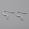 Brass Earring Hooks KK-O131-08S-2