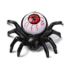 Halloween Resin Spider with Scary Eyeball LED Light Figurines Ornament AJEW-Z036-01A-1