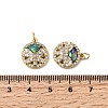 Brass Micro Pave Cubic Zirconia Pendants KK-K384-08G-3