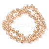 Electroplate Glass Beads Strands EGLA-D030-17I-2