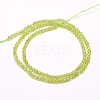 Natural Peridot Beads Strands G-F509-12-3mm-3