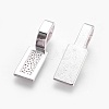 Tibetan Style Alloy Glue-on Flat Pad Bails TIBE-4710-S-NR-1