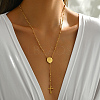 Vintage 201 Stainless Steel Rosary Bead Necklaces CZ7871-4-1