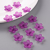 Frosted Acrylic Bead Caps MACR-S371-08A-743-6