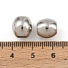 Tarnish Resistant 304 Stainless Steel European Beads STAS-E034-4-2