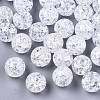 Transparent Crackle Acrylic Round Beads Strands LS-CCG-R002-12mm-01-3