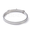 Ring with Square 304 Stainless Steel Bangles BJEW-G700-04P-3