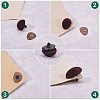 Flocky Plastic Cabochons for DIY Scrapbooking Crafts DIY-PH0074-77-5