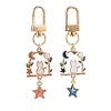 Alloy Enamel Pendants Decoration KEYC-JKC00429-1