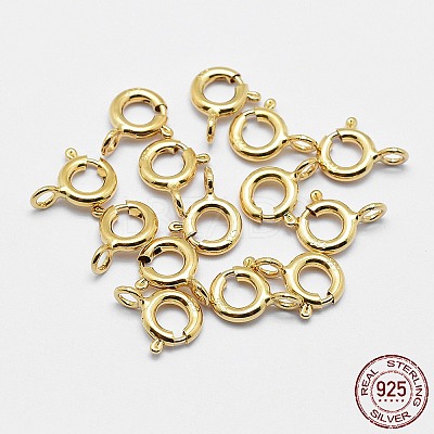 925 Sterling Silver Spring Ring Clasps STER-K167-076D-G-1