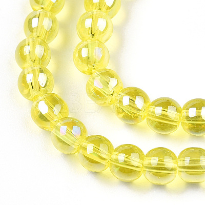 Electroplate Transparent Glass Beads Strands LS-GLAA-T032-T4mm-AB12-1