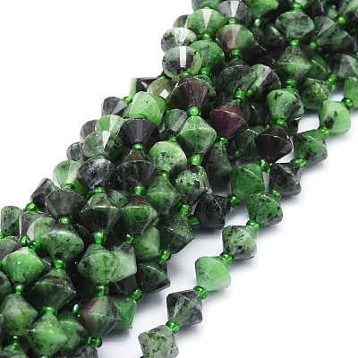 Natural Ruby in Zoisite Beads Strands G-E569-C02-1