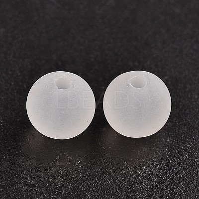 Transparent Acrylic Ball Beads X-FACR-R021-8mm-16-1