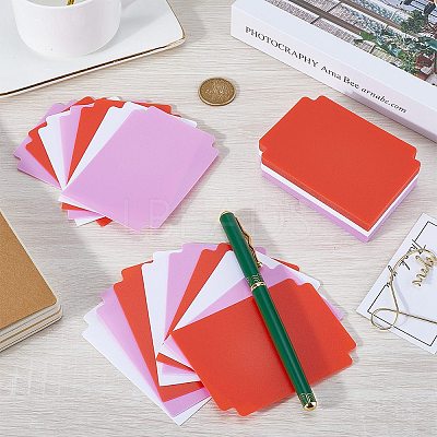 60 Sheets 3 Colors Plastic Playing Board Game Card Separator FIND-CP0002-77C-1