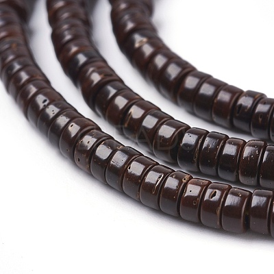 Coconut Beads Strands X-COCO-O009-03-4x2mm-1
