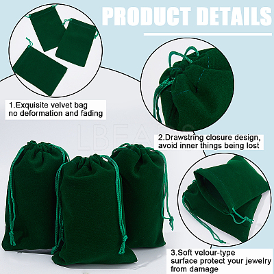 Velvet Jewelry Drawstring Gift Bags ABAG-BBC0001-10C-05-1