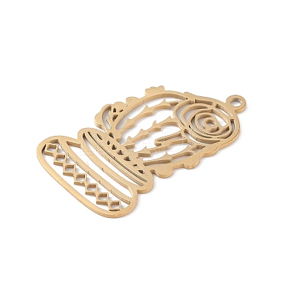 201 Stainless Steel Pendants STAS-K250-10G-1
