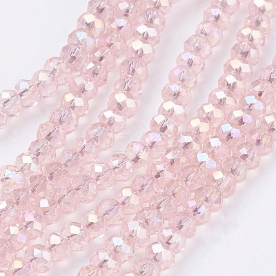 Electroplate Glass Beads Strands X-EGLA-R048-2mm-31-1