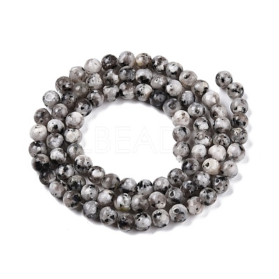 Dyed Natural White Jade Beads Strands G-T140-4mm-B02-1