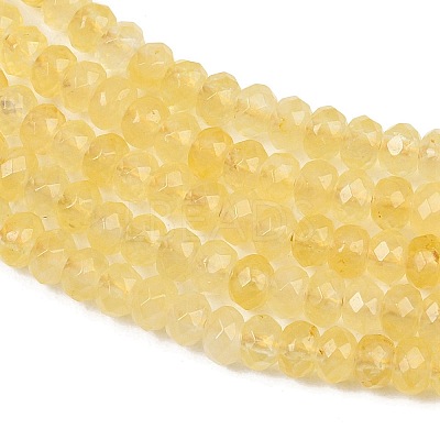Dyed Natural Malaysia Jade Rondelle Beads Strands G-E316-2x4mm-47-1