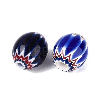Handmade Millefiori Glass Barrel Beads LA-N002-19A-1