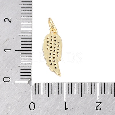 Rack Plating Brass Micro Pave Clear Cubic Zirconia Pendants LS-KK-Z060-16G-1