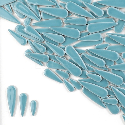 3 Styles Teardrop Shape Porcelain Mosaic Tiles PW-WGBCD43-14-1