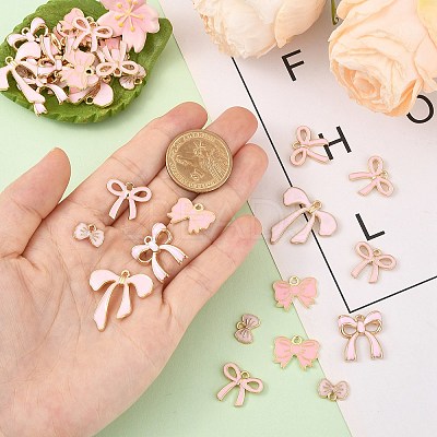 50Pcs 5 Styles Alloy Enamel Charms ENAM-YW0005-82-1