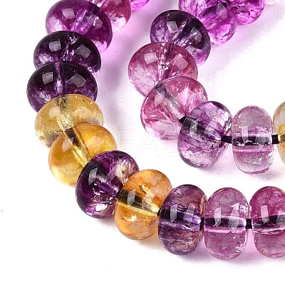 Crackle Transparent Glass Beads Strands GLAA-N074-02A-04-1