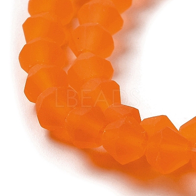 Imitate Austrian Crystal Frosted Glass Beads Strands EGLA-A039-T4mm-MD11-1