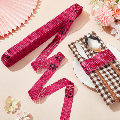 Polyester and Paillette Sequin Trim OCOR-WH0085-65A-1