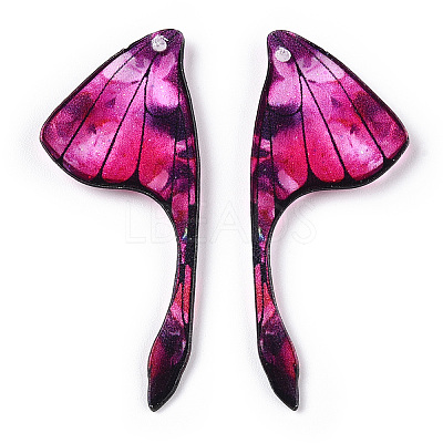 Epoxy Resin Wing Pendants RESI-TAC0021-96A-1