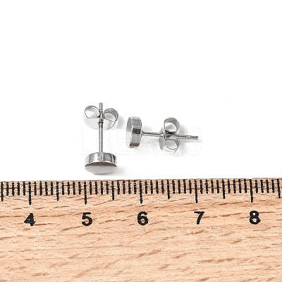 304 Stainless Steel Stud Earrings EJEW-L309-01A-P-1