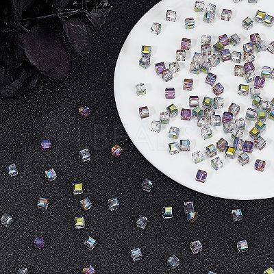 2 Strands Electroplate Glass Bead Strands EGLA-PA0001-27-1